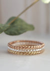 Equuleus Twisted Stacking Ring - Ring - LanaBetty