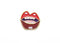 Hot Lips Lapel Pin - Classic Red - lapel pins - LanaBetty