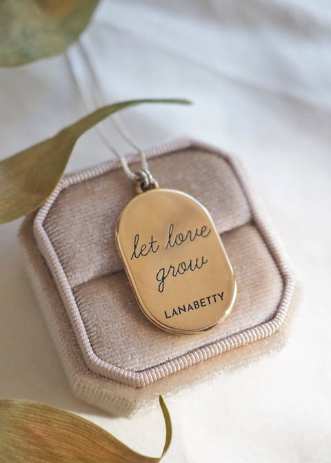 Mantra | Let Love Grow Necklace - 24" - Necklace - LanaBetty