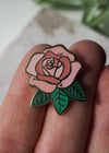 Rose - Lapel Pin - Dusty Rose - lapel pins - LanaBetty