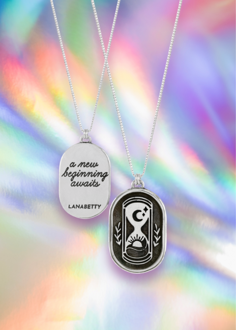 Mantra | A New Beginning Awaits Hourglass Necklace - 24"