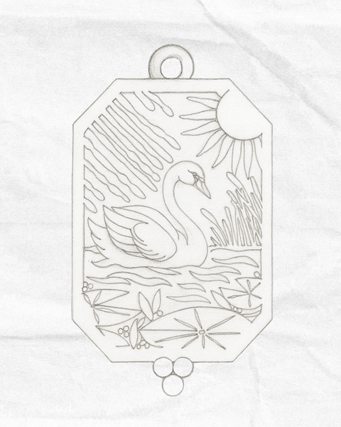 Mantra | Fortitude (Swan) Necklace - 20"