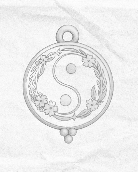 Mantra | Perfect As You Are (Yin Yang) Necklace - 18"