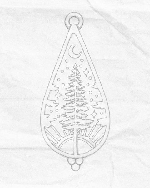 Mantra | Stand in your Light (Pine Tree) Necklace - 20"