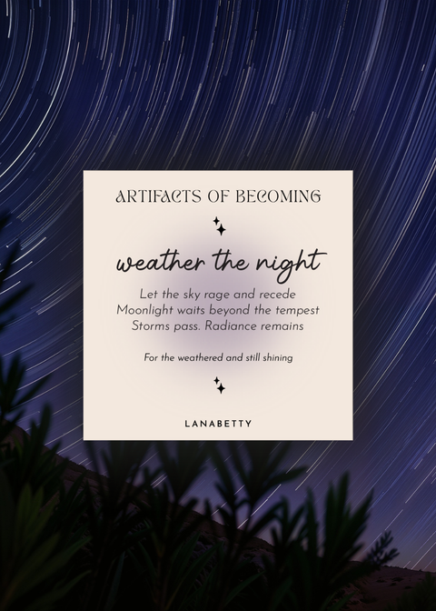 Mantra | Weather The Night (Moon) Necklace - 24"