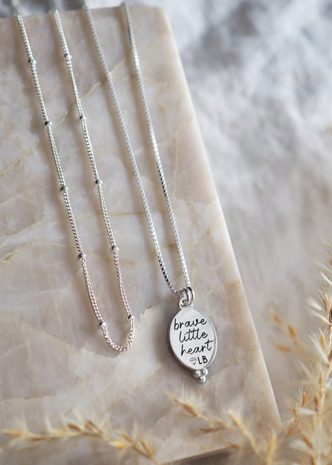 Mantra | Brave Little Heart Necklace - 18"