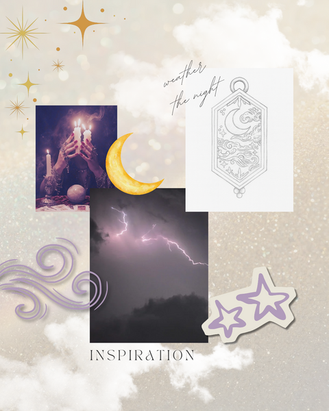 Mantra | Weather The Night (Moon) Necklace - 24"