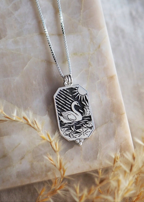 Mantra | Fortitude (Swan) Necklace - 20"