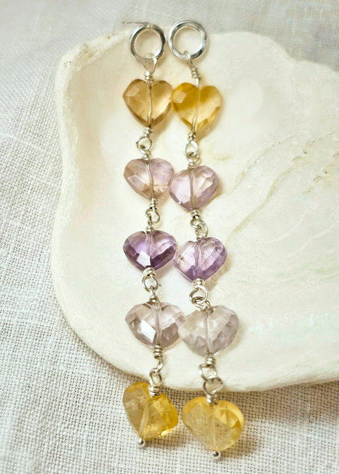 Heartline Drops - Ametrine
