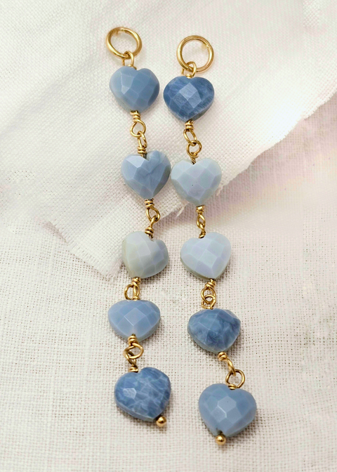 Heartline Drops - Blue Opal