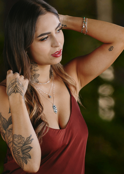 Mantra | Weather The Night (Moon) Necklace - 24"