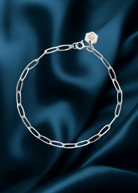 Axis Paperclip Bracelet - Sterling Silver