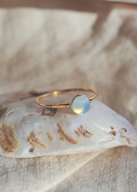 Ursa Minor - Smooth 6mm Gemstone Ring