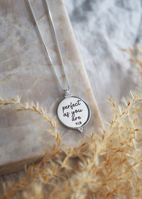 Mantra | Perfect As You Are (Yin Yang) Necklace - 18"