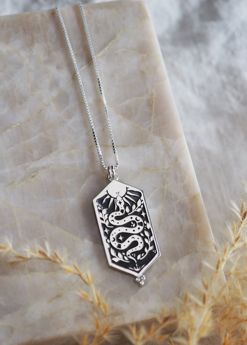 Mantra | Renew and Rise (Snake) Necklace - 24"