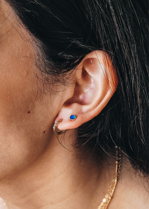 14k Gold - Vega Opal Earrings