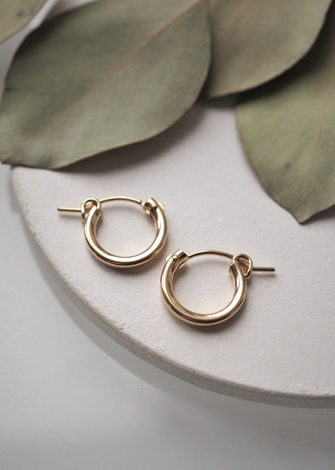 Gravity Hoop Earrings (12mm - Small)