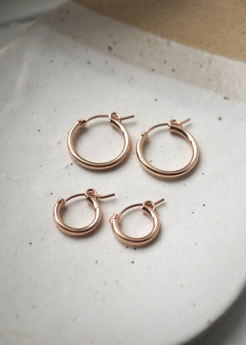 Gravity Hoop Earrings (12mm - Small)