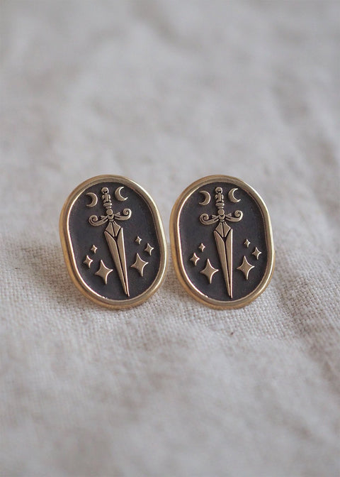 Mantra | Dagger Stud Earrings