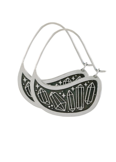 Mantra | Shine Bright Large Swoop Earrings