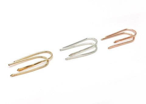 Parallel Arc Earrings