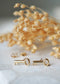 14k Gold - Key Stud Earrings - Earring - LanaBetty