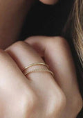 14k Gold - Smooth Stacking Ring - Ring - LanaBetty