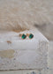 14k Gold - Vega Emerald Stud Earrings - Earring - LanaBetty