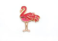 Friendly Flamingo Lapel Pin - Dark Pink