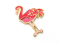 Friendly Flamingo Lapel Pin - Dark Pink