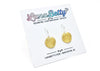 Round Sparkly Dangle Earrings