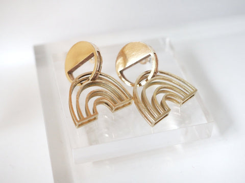Arch Statement Stud Earrings - Earring - LanaBetty