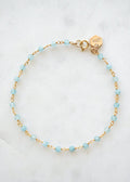 Beaded Gemstone Chain Bracelet - Gold Filled - Bracelet - LanaBetty