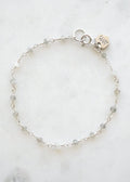 Beaded Gemstone Chain Bracelet - Sterling Silver - Bracelet - LanaBetty