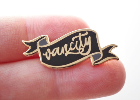Black Vancity Banner - Lapel Pin - lapel pins - LanaBetty