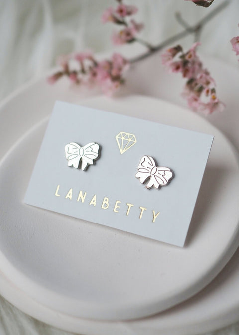 Bow Stud Earrings - Earring - LanaBetty