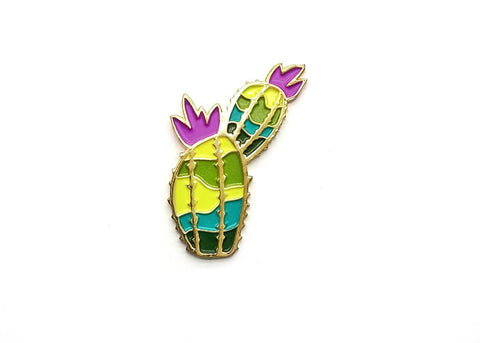 Cactus Lapel Pin - Magenta - lapel pins - LanaBetty