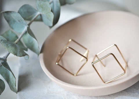 Cubist Stud Earrings - Earring - LanaBetty