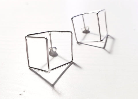Cubist Stud Earrings - Earring - LanaBetty