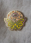 Ethereal Moth Lapel Pin Light - lapel pins - LanaBetty