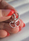 Heart Outline Hoop Earrings - Silver - Earring - LanaBetty