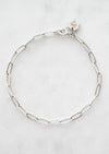 Heavy Paperclip Chain Bracelet - Sterling Silver - Bracelet - LanaBetty