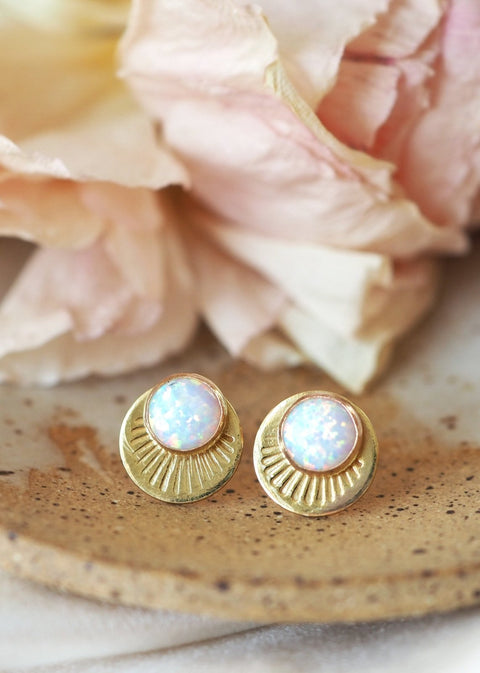 Horizon Stud Earrings - Gold Filled - Earring - LanaBetty