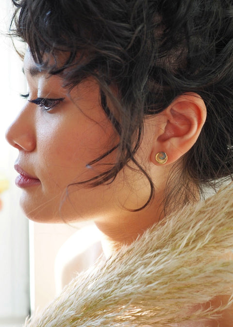 Horizon Stud Earrings - Gold Filled - Earring - LanaBetty