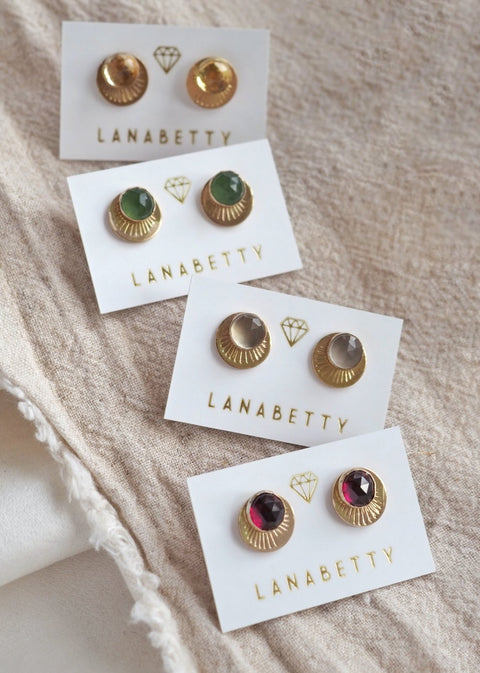 Horizon Stud Earrings - Gold Filled - Earring - LanaBetty