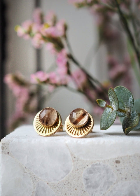 Horizon Stud Earrings - Gold Filled - Earring - LanaBetty