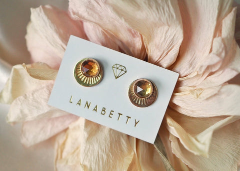 Horizon Stud Earrings - Gold Filled - Earring - LanaBetty
