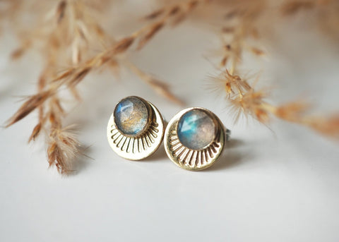 Horizon Stud Earrings - Gold Filled - Earring - LanaBetty