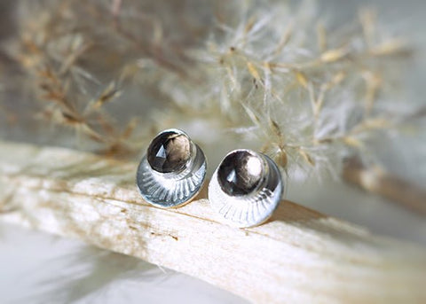 Horizon Stud Earrings - Sterling Silver - Earring - LanaBetty