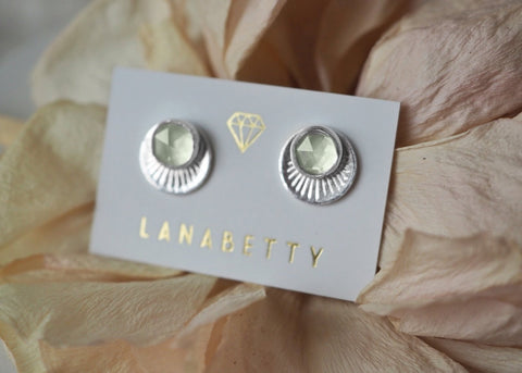 Horizon Stud Earrings - Sterling Silver - Earring - LanaBetty